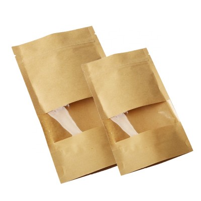 Heat seal kraft printing packaging food bag snack packaging pouches