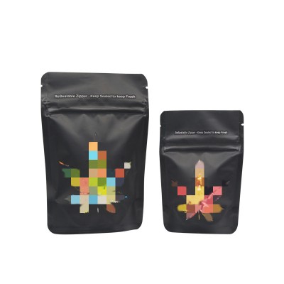 Custom 3.5g no smell bags new mylar printed bag leaf plastic mylar packaging weed packing bags