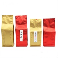 Simple Print Aluminum Vacuum Sealable Back Side Gusset Tea Package Bag