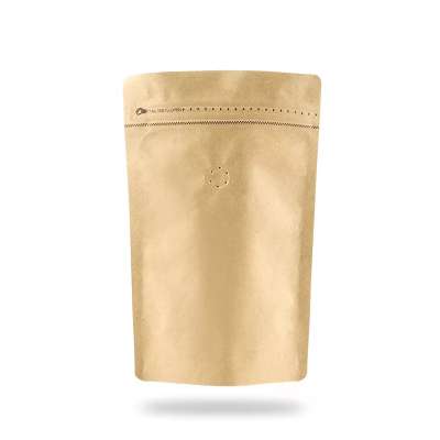 selling simple design fashion custom paper bag kraft coffee bag with valve